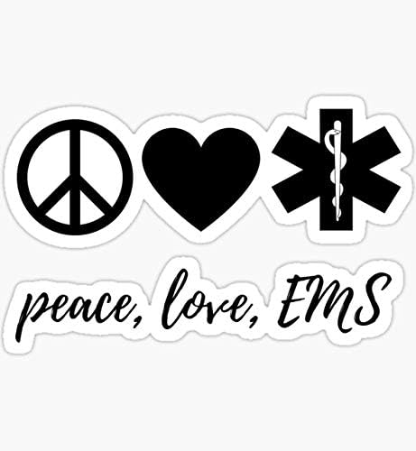 Mir, ljubav, EMS - Grafički naljepnica - naljepnica naljepnica