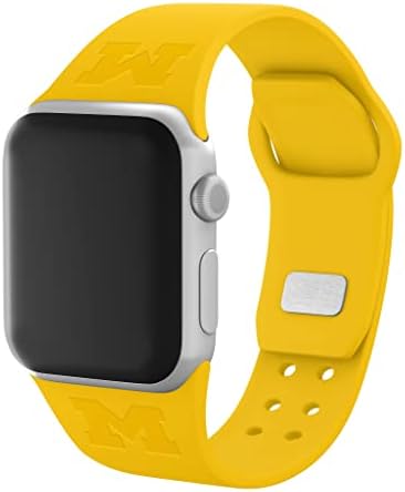 Affinity Bands Michigan Wolverines ugravirani silikonski sportski bend kompatibilan sa Apple Watch-om