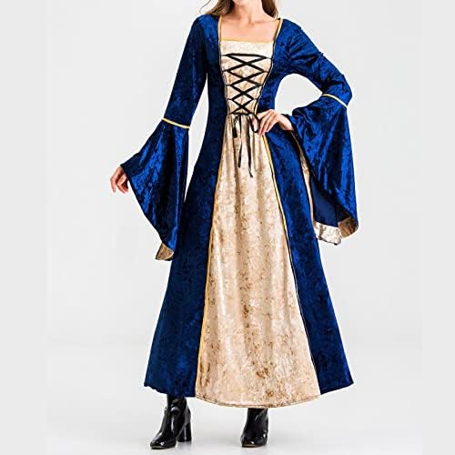 Žene Viktorijanska haljina Narhbrg za žene Duga zabavna haljina za renesansu kostim Velvet irske haljine