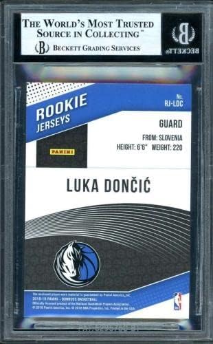Luka Dončić Rookie 2018-19 Donruss Rookie Jerseys 26 BGS 9 - Košarkaške ploče Rookie kartice