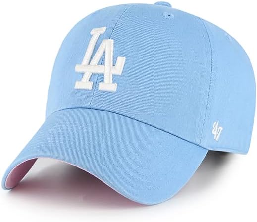 47 Los Angeles Dodgers Ballpark čisti tatu hat bejzbol kapa Columbia plava / ružičasta
