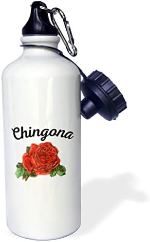3Droza Chingona Red Rose Bad Ass Snažna žena Španjolska Latina. - boce za vodu
