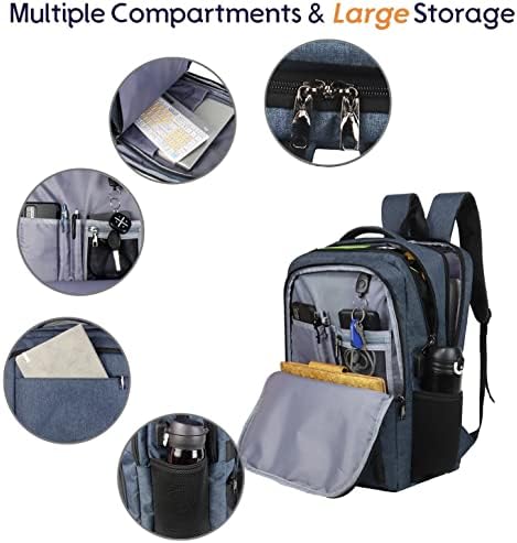 TITILT laptop ruksak odgovara 17-inčnom računaru, poslovni putni ruksak sa USB priključkom za punjenje i