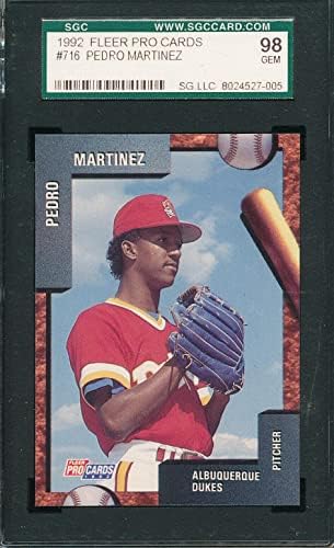 Seksi SGC 10 Gem ment Pedro Martinez Rookie 1992 Fleer ProCards 716 Opcije * TPHLC - bejzbol pločaste rookie