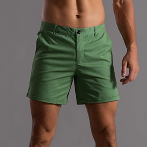 Gaxdetde Muške ljetne čvrste hlače Pocket CrckString Lable Brzi suhi povremeni sportski trčanje ravnih šorca