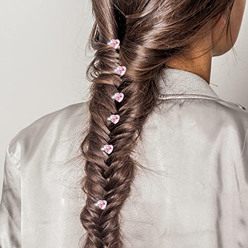 Luk za kosu za djevojke 4 Vigodna ružičasta ljubavna djevojka frizura jednostavna šiška za kosu kristalno