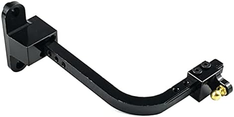 Yothfly Crna metalna podesiva prikolica za vuču za D90 Wrangler 1/10 RC dijelovi za nadogradnju automobila