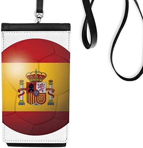 Španija Nacionalna fudbalska fudbalska fudbalska novčanica novčanik viseći mobilni torbica Crni džep