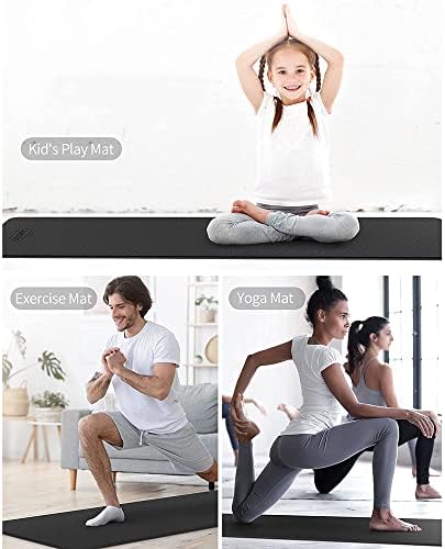 Yfbhwyf prostirka za jogu, prostirka za fitnes debljine 2 mm, prostirka za vježbe za muškarce i žene, prostirka
