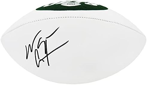 Wayne Chrebet potpisao Wilson New York Jets logotip bijeli panel fudbal u punoj veličini - AUTOGREMENT