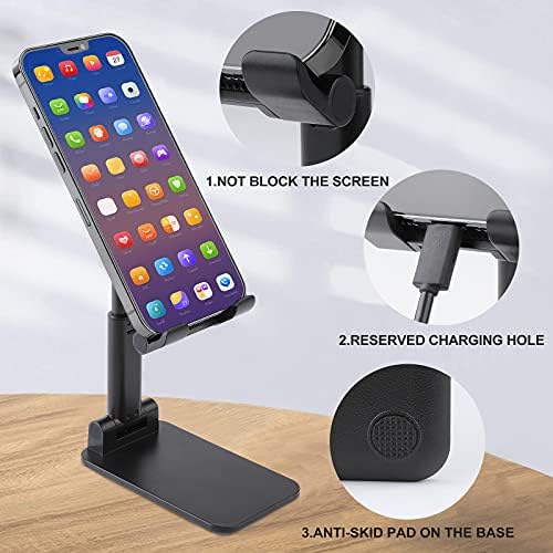 Ružičasti smiješni pug i krofni print mobitela Stand kompatibilan sa tabletima iPhone prekidača Sklopivi