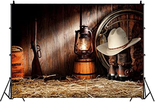 7×5ft Western Cowboy Backdrop Red Wood Plank Rustikalna drvena Barn vrata Backdrop seoska kuća za Baby Shower