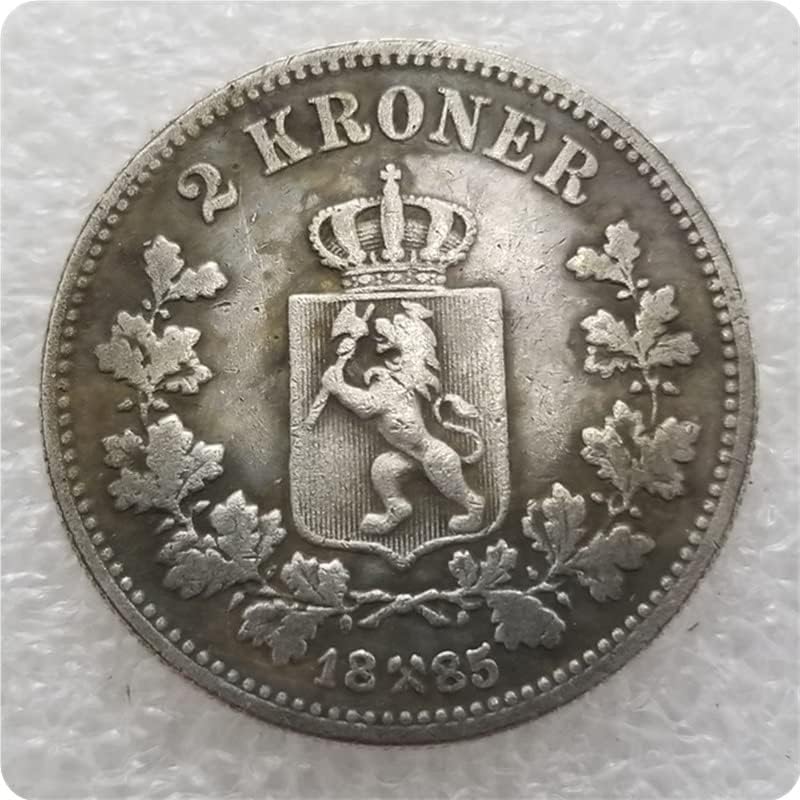 Norveška 1878.1885,1888,1890,1892,1894,1902 Norveška 2 Krone Coin