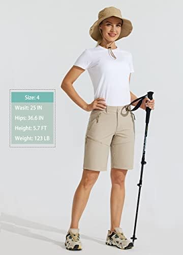Willit ženski 10 planinarski golf dugih kratkih kratkih kratkih hlača na otvorenom sa džepovima