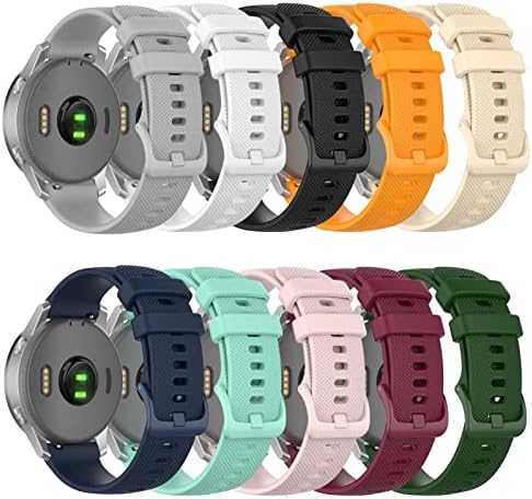 Rorffk 20mm narukvica za ručni zglob za ticwatch e za Garmin Venu za Forerunner 645 Silikon Smartwatch Watch