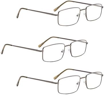 LUR 3 pakovanja pola obručnih naočala + 3 pakovanja metalnih naočala za čitanje