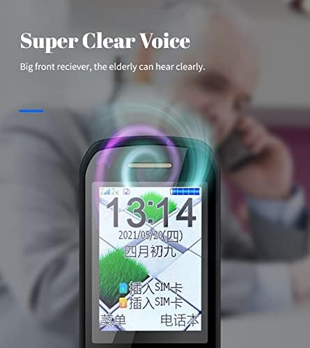 Senior Flip Telefon otključana, 2G SOS Big dugme Jednostavan za korištenje mobilnog flip telefona sa snažnom