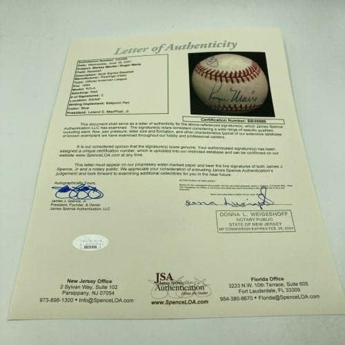 Zapanjujući Mickey Mantle & Roger Maris potpisala je autogramiranu bejzbol sa JSA COA - autogramiranim bejzbolama