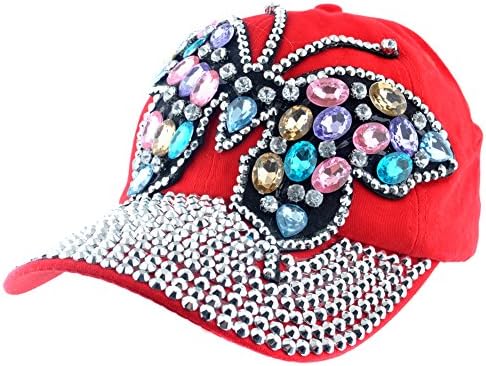 Elonmo dizajn leptira Bling ženske bejzbol kape
