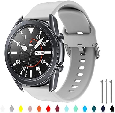 Toolaik 22mm Watch Band Kompatibilan je za Samsung Galaxy Watch 3 45mm / Gear S3 Frontier / Classic, Silikon