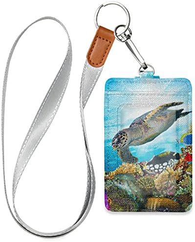 OTVEE držač značke, novčanik od pu kožne lične karte sa vezicom za vrat i privjeskom za ključeve
