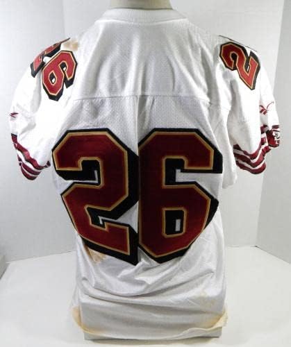 2000 San Francisco 49ers 26 Igra izdana Bijeli dres 48 DP26483 - Neincign NFL igra rabljeni dresovi