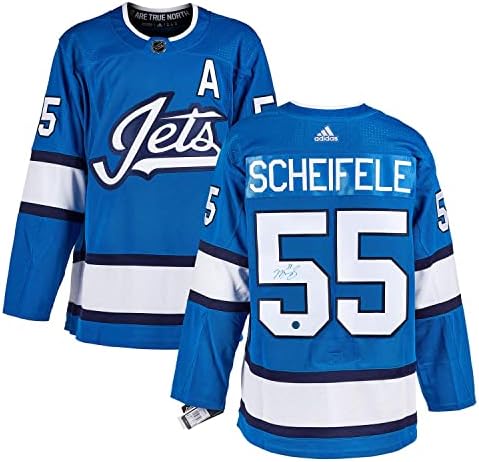Mark Scheifele Winnipeg Jets potpisan je Jersey Aviator Adidas - autogramirani NHL dresovi