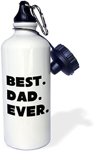 3Droza najbolji tata ikad tipografija-sportska boca vode, 21oz, 21 oz, višebojni