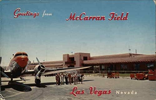 Pozdrav iz McCarran Field Las Vegasa, Nevada NV originalna Vintage razglednica