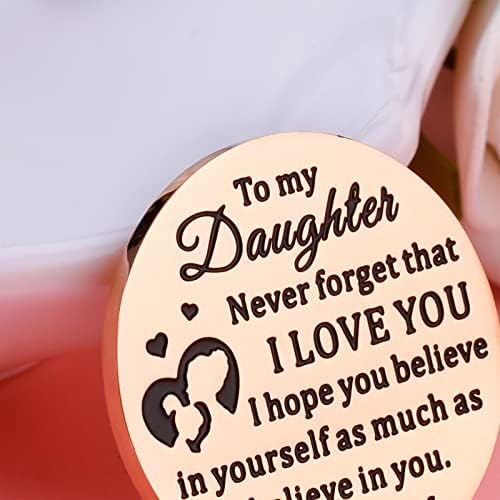 Daughter Gift from Mama Valentines Day Gift for Teenager Girl mature Birthday Pockey Hug Token for Daughter