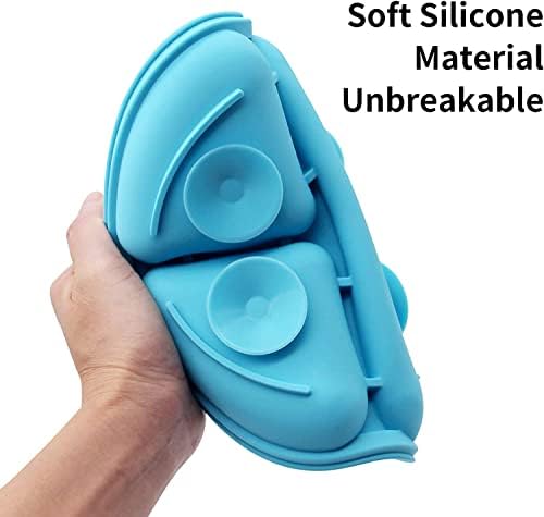 Usisne ploče za bebe | silikon sa poklopcem | Podijeljeni dizajn | Mikrovalna perilica i perilica suđa