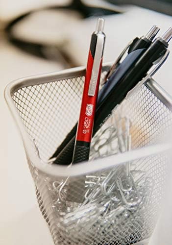 Zebra olovka G-350 i M-350 uvlačenje gel olovke / mehanički set olovke, premium plava metalna bačva, srednja točka, 0,7 mm, 2-pakovanje, crna -