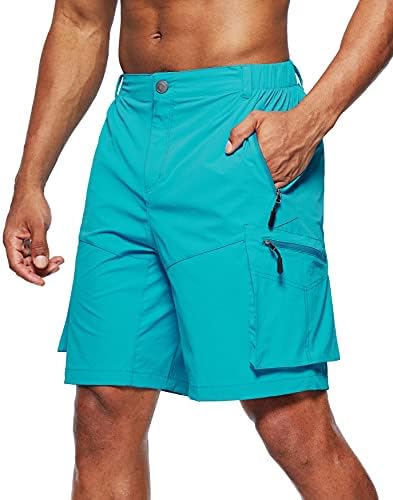 Pudolla Muška pješačka garderože kratke hlače Brze suhe vanjske kratke hlače za muškarce s više džepom za ribolov kampovanje casual