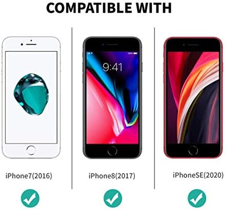 Clear iPhone 7/8 / SE 2020 CASIJSKI DIZAJN DIZAJN MEKA TPU BRANIKA I PROTIV PC PC SA 4 CORNERSOM SOCKOFOFOFOFOFOFOFOFOFOFOFOFOFIOFIC ZAŠTITA, telefon za 4,7 u