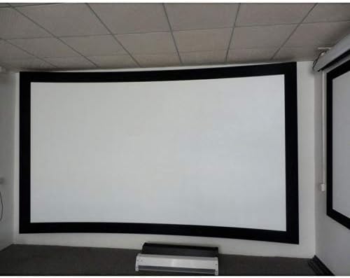 N / A 4K 16: 9 Bijeli tkani akustični prozirni prilagođavanje HD 3D zakrivljenog ekranskog projektora fiksnog okvira za projekcijski ekran za kućno kino