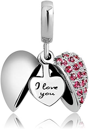 CharmSStory srce volim te rođendan pokloni čari Perla za čari narukvica & amp; ogrlice