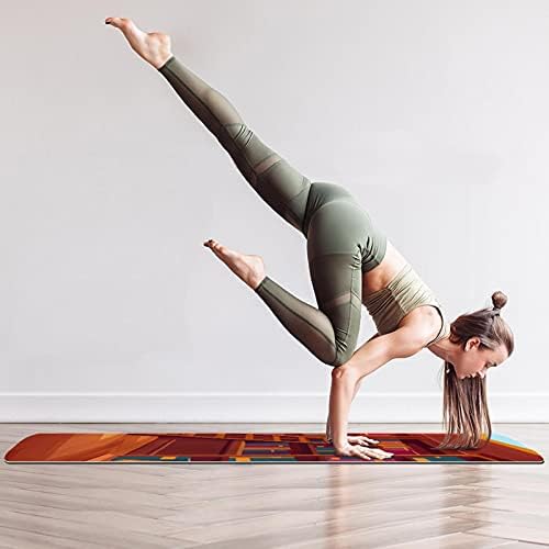 Debela neklizajuća Vježba & amp; fitnes 1/4 prostirka za jogu sa bibliotekom Iinterior Print za Yoga Pilates