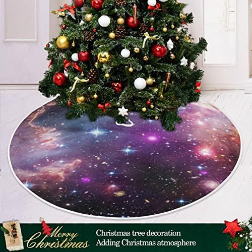 Oarencol Space Star Cosmos Galaxy Christmas Switch Suknja 36 inčni Xmas Holiday Party Tree Detaos