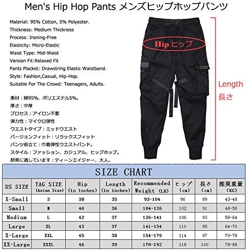 ClosJery Hip Hop hlače za muškarce Joggers Slim Fit modni trenerku elastični pojas džep sa patentnim zatvaračem