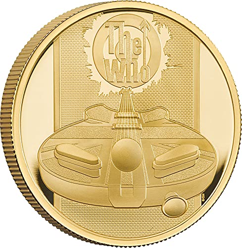 2021 DE Music Legends Powercoin Who 1 oz Gold Coin 100 £ Pounds Ujedinjeno Kraljevstvo 2021 Dokaz