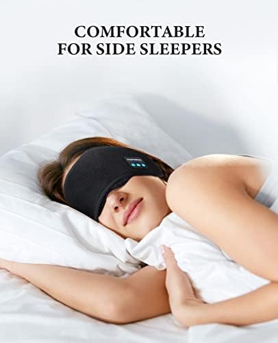 Slušalice za spavanje mi maske za masku za spavanje, bežična maska ​​za oči, podesiva i glazba za pranje