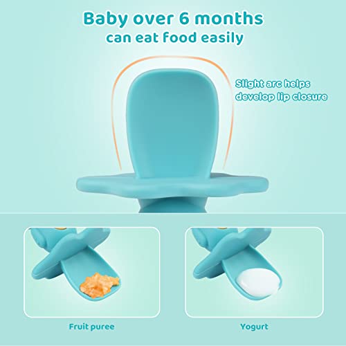 Baby Spoons - Pribor Za Malu Djecu U Prvoj Fazi - Baby Led Kašike Za Odvikavanje - Meki Silikon Protiv Gušenja