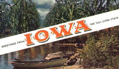 Pozdrav iz, Iowa razglednica