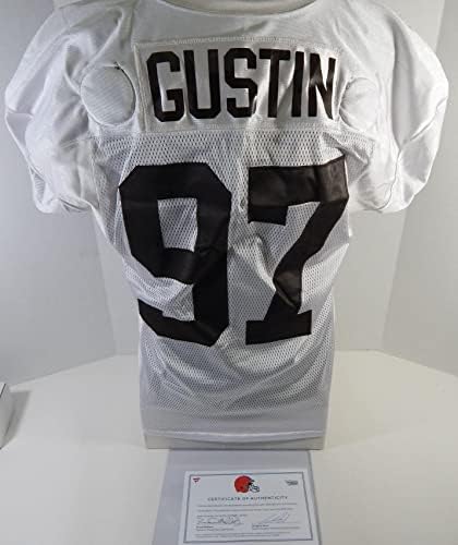 2017 Cleveland Browns Porter Gustin 97 Igra Polovni dres bijele prakse 50 462 - Neincign NFL igra rabljeni