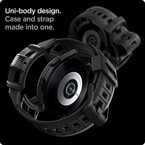 Spigen Rogging Armor Pro dizajniran za Galaxy Watch 4 Classic futrola sa bendom 46mm - crna