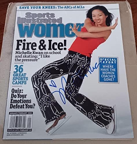 Michelle Kwan SAD Olimpijske igre umjetničko klizanje potpisan Sports Illustrated For Women si-Autogramed