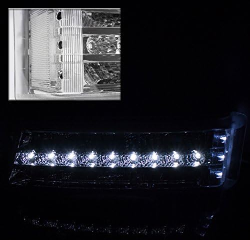 ZMAUTOPARTS za 2003-2006 Chevy Silverado/Lavina Halo LED projektor farovi sa LED branikom svjetla hrom