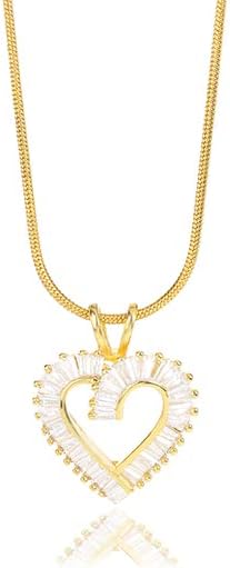 Oyalma Cirkon Romantic Love Heart Choker Cirkon privjesak Clavicle lanac nakit za žene Girl wedding Accessories
