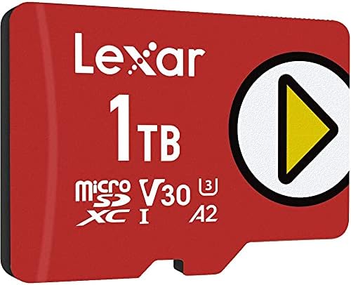 Lexar LMSPLAY001T-BNNNU Play 1TB microSDXC UHS-I memorijska kartica do 150MB / s pročitajte 3 Paket